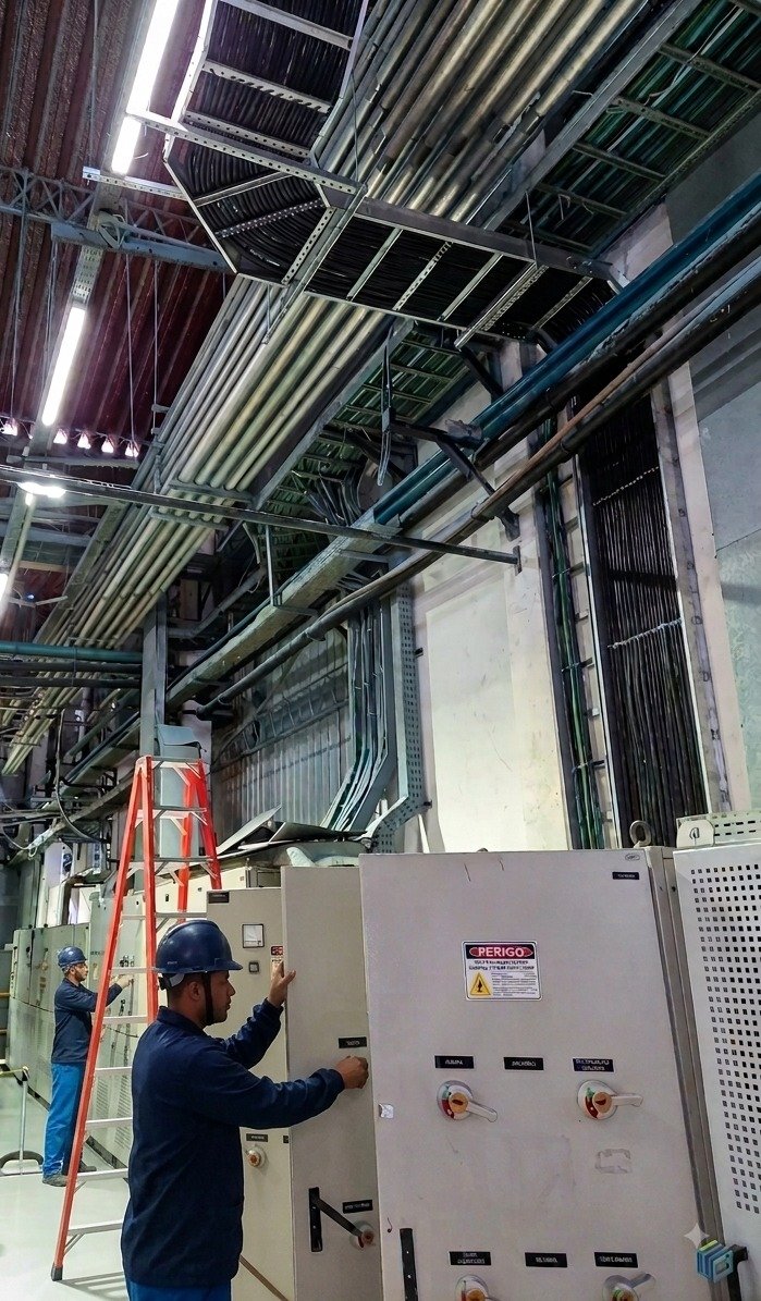 Instalação elétrica comercial e industrial executada pela OP ENERGY