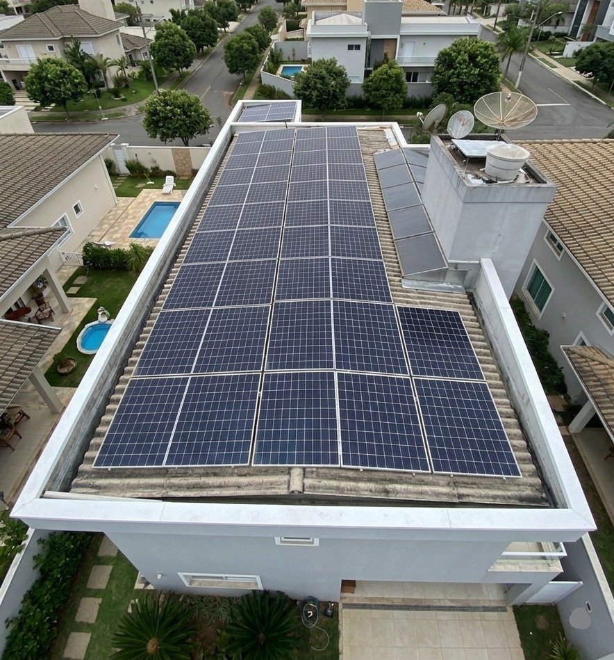 Instalação de energia solar fotovoltaica pela OP ENERGY