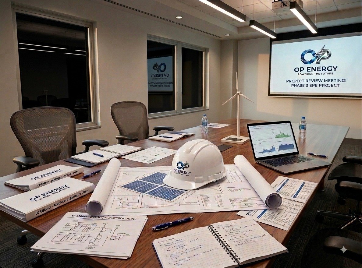 Painel elétrico QGBT instalado em projeto comercial e industrial pela OP ENERGY